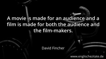 Englisches Zitat von David Fincher als Bild