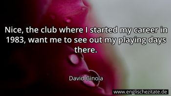 Englisches Zitat von David Ginola als Bild