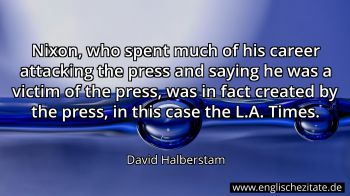 Englisches Zitat von David Halberstam als Bild
