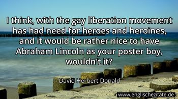 Englisches Zitat von David Herbert Donald als Bild