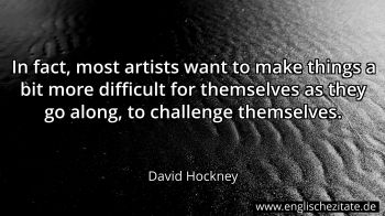 Englisches Zitat von David Hockney als Bild