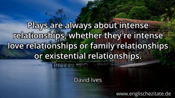 Englisches Zitat von David Ives als Bild