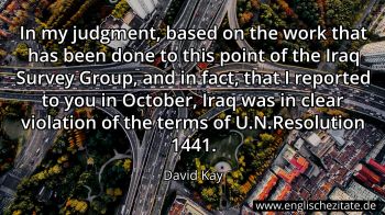 Englisches Zitat von David Kay als Bild