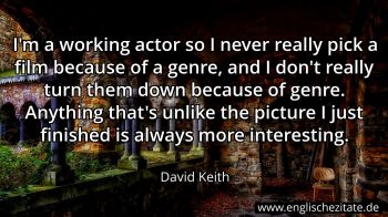 Englisches Zitat von David Keith als Bild