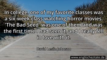 Englisches Zitat von David Leslie Johnson als Bild