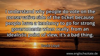 Englisches Zitat von David Lloyd als Bild