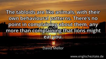 Englisches Zitat von David Mellor als Bild