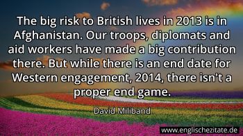 Englisches Zitat von David Miliband als Bild