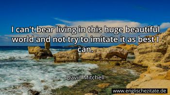 Englisches Zitat von David Mitchell als Bild