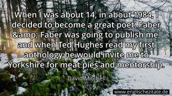 Englisches Zitat von David Mitchell als Bild