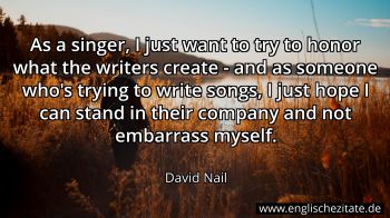 Englisches Zitat von David Nail als Bild