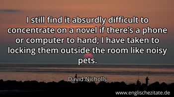 Englisches Zitat von David Nicholls als Bild