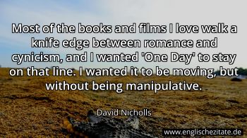 Englisches Zitat von David Nicholls als Bild