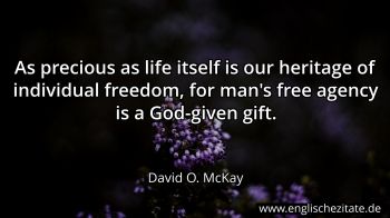 Englisches Zitat von David O. McKay als Bild