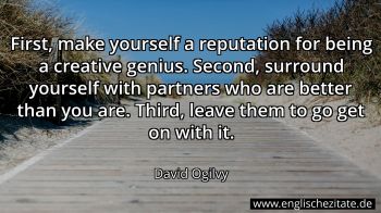 Englisches Zitat von David Ogilvy als Bild