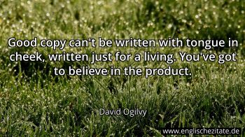 Englisches Zitat von David Ogilvy als Bild
