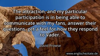 Englisches Zitat von David Prowse als Bild