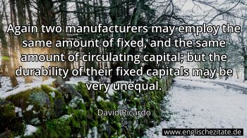 Englisches Zitat von David Ricardo als Bild