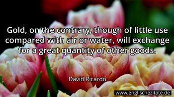 Englisches Zitat von David Ricardo als Bild