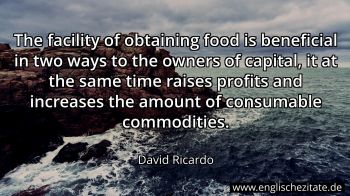 Englisches Zitat von David Ricardo als Bild