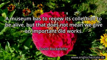 Englisches Zitat von David Rockefeller als Bild