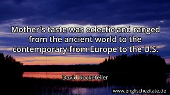 Englisches Zitat von David Rockefeller als Bild