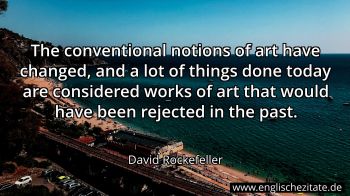 Englisches Zitat von David Rockefeller als Bild