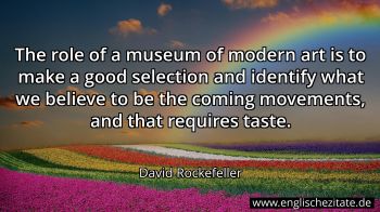 Englisches Zitat von David Rockefeller als Bild