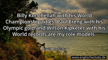 Englisches Zitat von David Rudisha als Bild