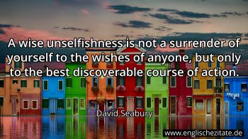 Englisches Zitat von David Seabury als Bild