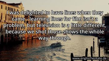 Englisches Zitat von David Selby als Bild