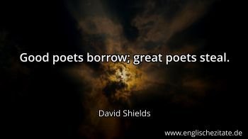 Englisches Zitat von David Shields als Bild