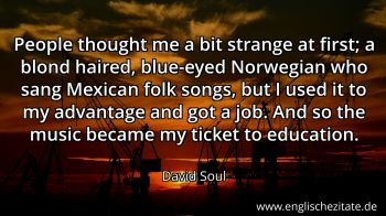 Englisches Zitat von David Soul als Bild