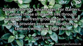 Englisches Zitat von David Suzuki als Bild