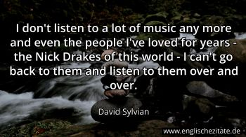 Englisches Zitat von David Sylvian als Bild