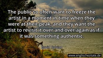 Englisches Zitat von David Sylvian als Bild