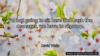 Englisches Zitat von David Wells als Bild