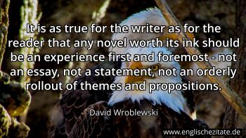 Englisches Zitat von David Wroblewski als Bild