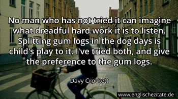 Englisches Zitat von Davy Crockett als Bild