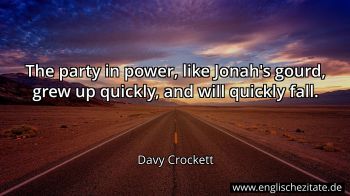Englisches Zitat von Davy Crockett als Bild