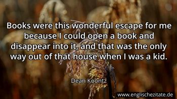 Englisches Zitat von Dean Koontz als Bild