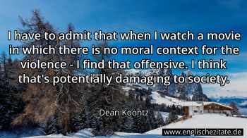 Englisches Zitat von Dean Koontz als Bild