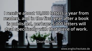 Englisches Zitat von Dean Koontz als Bild