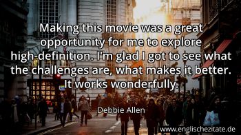Englisches Zitat von Debbie Allen als Bild