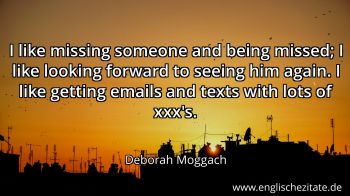 Englisches Zitat von Deborah Moggach als Bild