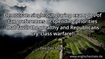 Englisches Zitat von Dee Dee Myers als Bild