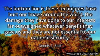 Englisches Zitat von Dennis C. Blair als Bild