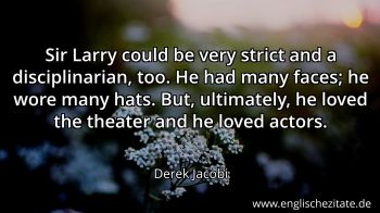 Englisches Zitat von Derek Jacobi als Bild