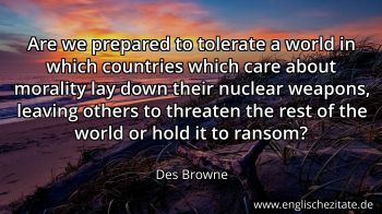 Englisches Zitat von Des Browne als Bild