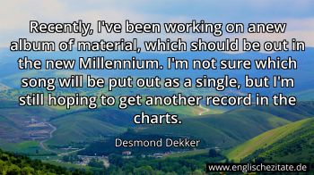 Englisches Zitat von Desmond Dekker als Bild